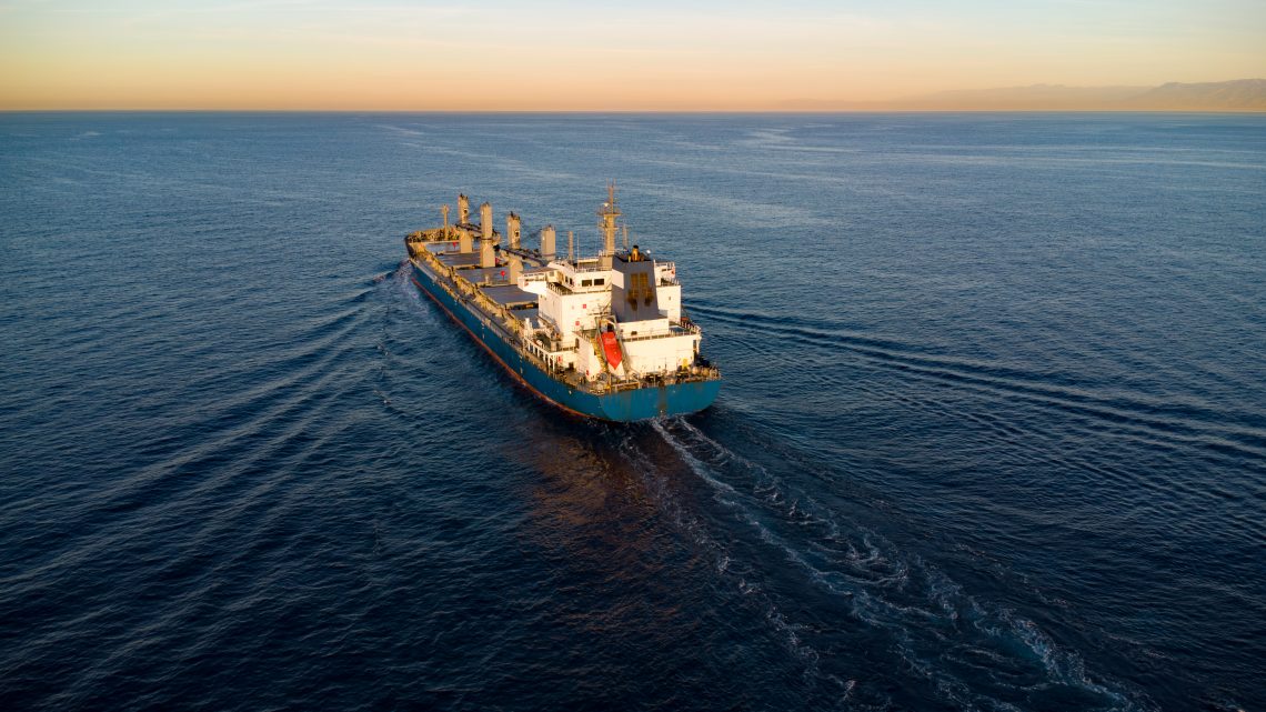 Cargo vessel (bulk carrier) under way passing near Greece. Ph. By Capt. Tymur Rudov Product